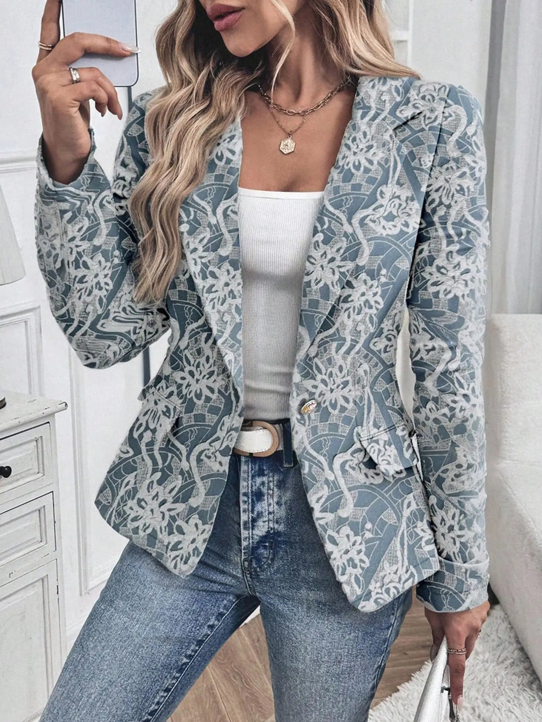 Women's Casual Long Sleeve Zipper Jacket, Stylish Stand Collar Outerwear Coat, Perfect for Daily Wear & Office Use