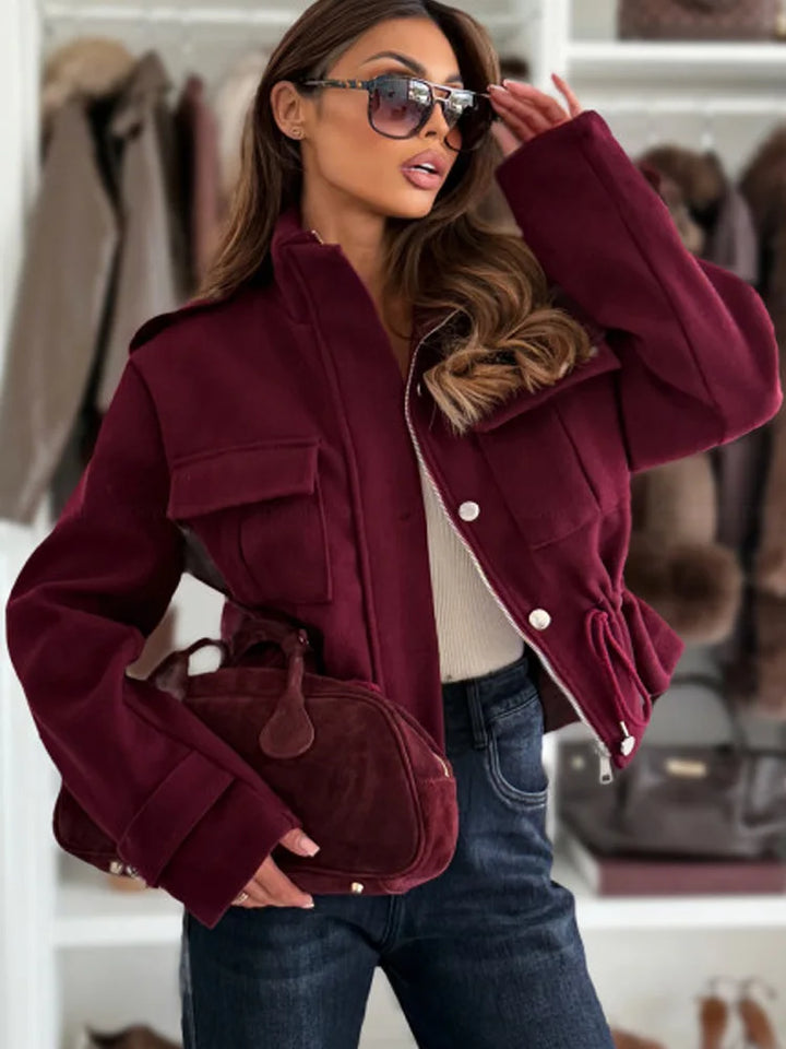 New Fashion Long Sleeve Zipper Women's Jackets Casual Loose Autumn Winter Women's Coat Office Lady Chic Outwear