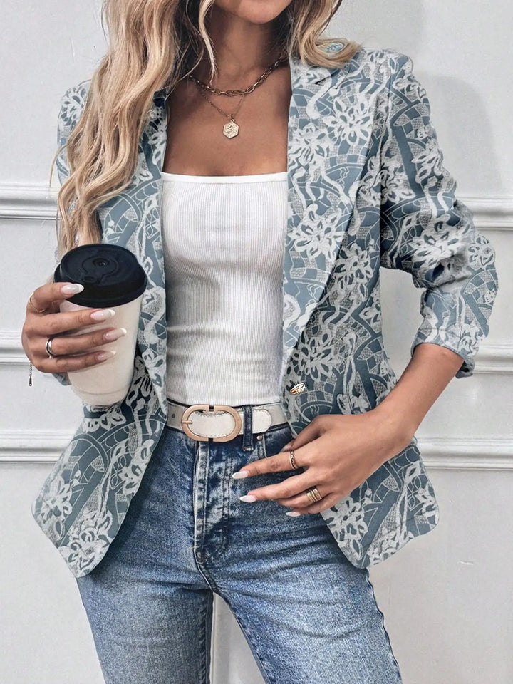 Women's Casual Long Sleeve Zipper Jacket, Stylish Stand Collar Outerwear Coat, Perfect for Daily Wear & Office Use